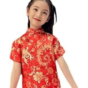 AvaCostume Girls Chinese Dragon Phoenix Qipao Cheongsam Dress sz 4-6‎